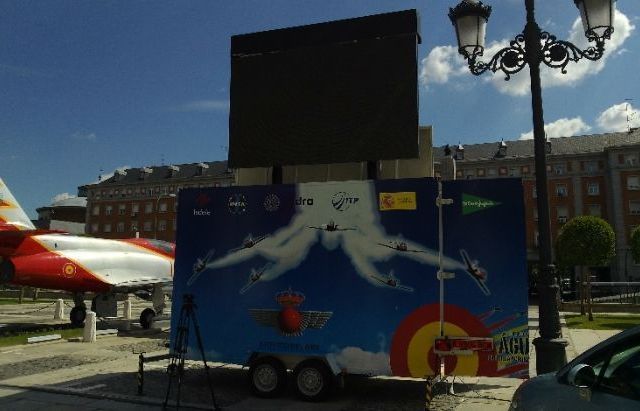 Alquiler de pantalla led para premios del ejercito del aire 2013